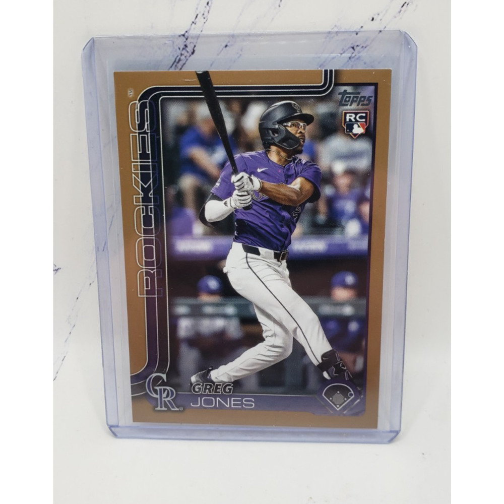 2025 Topps Series 1 Gold Greg Jones #36 Rookie Card RC Colorado Rockies